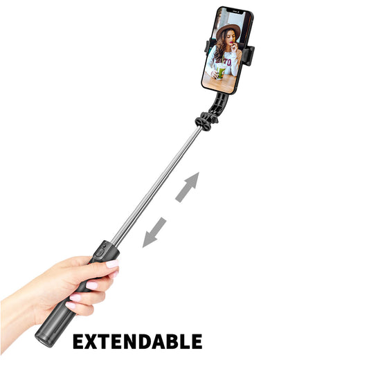 Selfie Stick Bluetooth Techsuit L13, Universal, Black