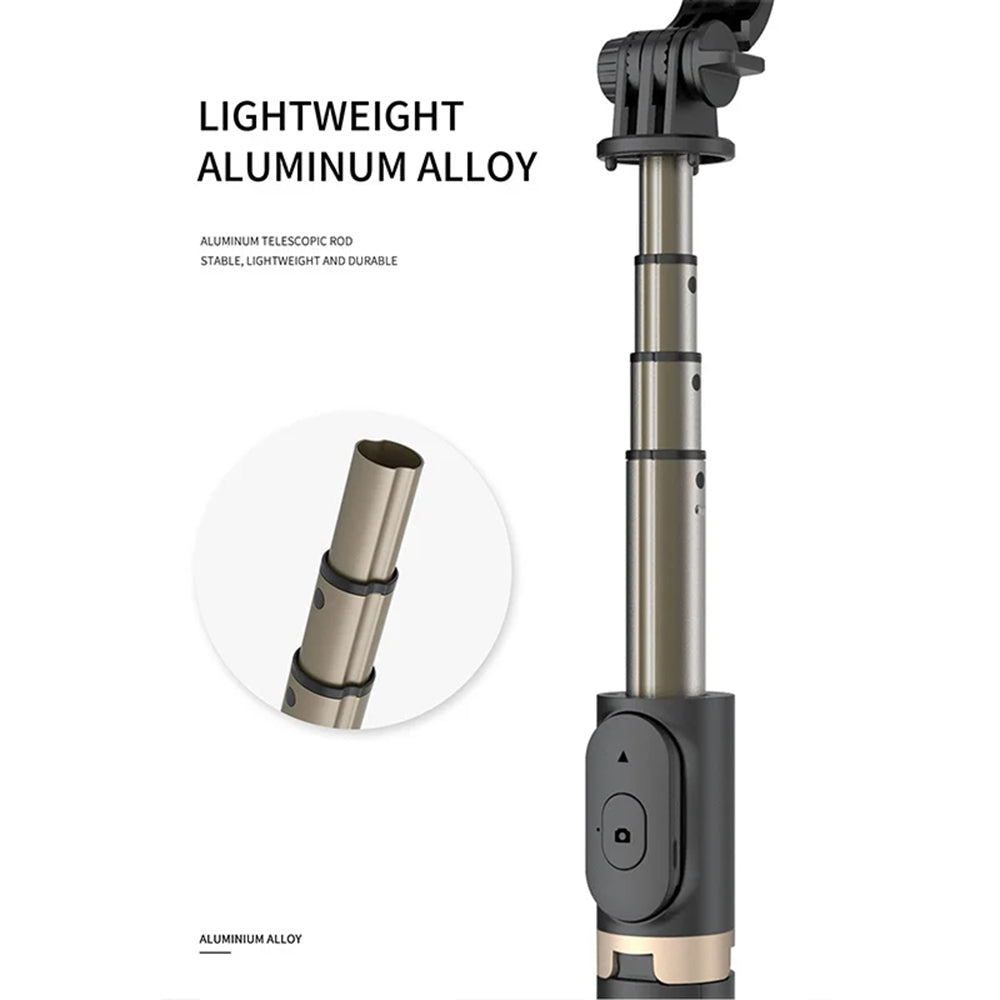 Selfie Stick Bluetooth Techsuit Q03, Παγκόσμιος, Μαύρο