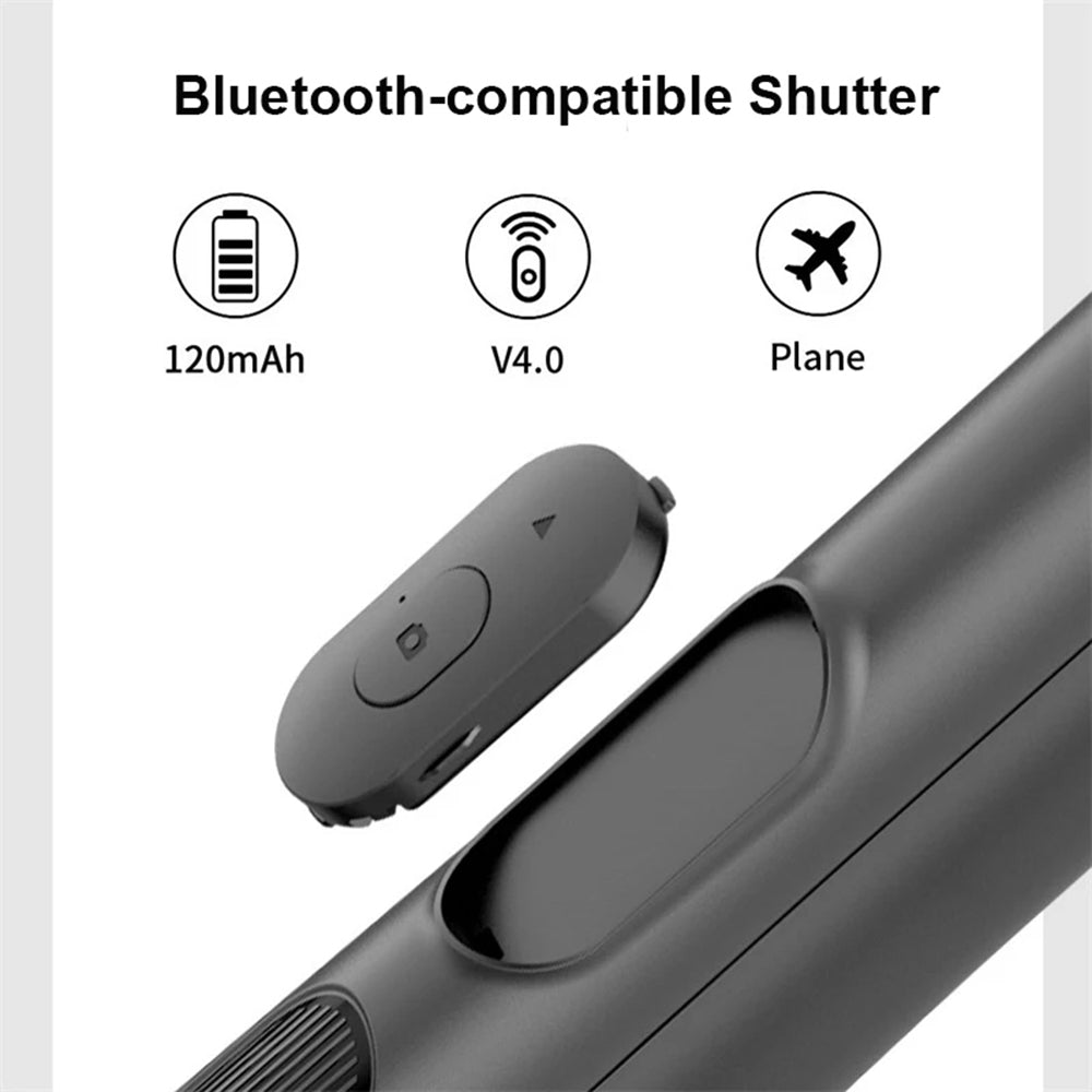 Selfie Stick Bluetooth Techsuit Q05, Universal, Black