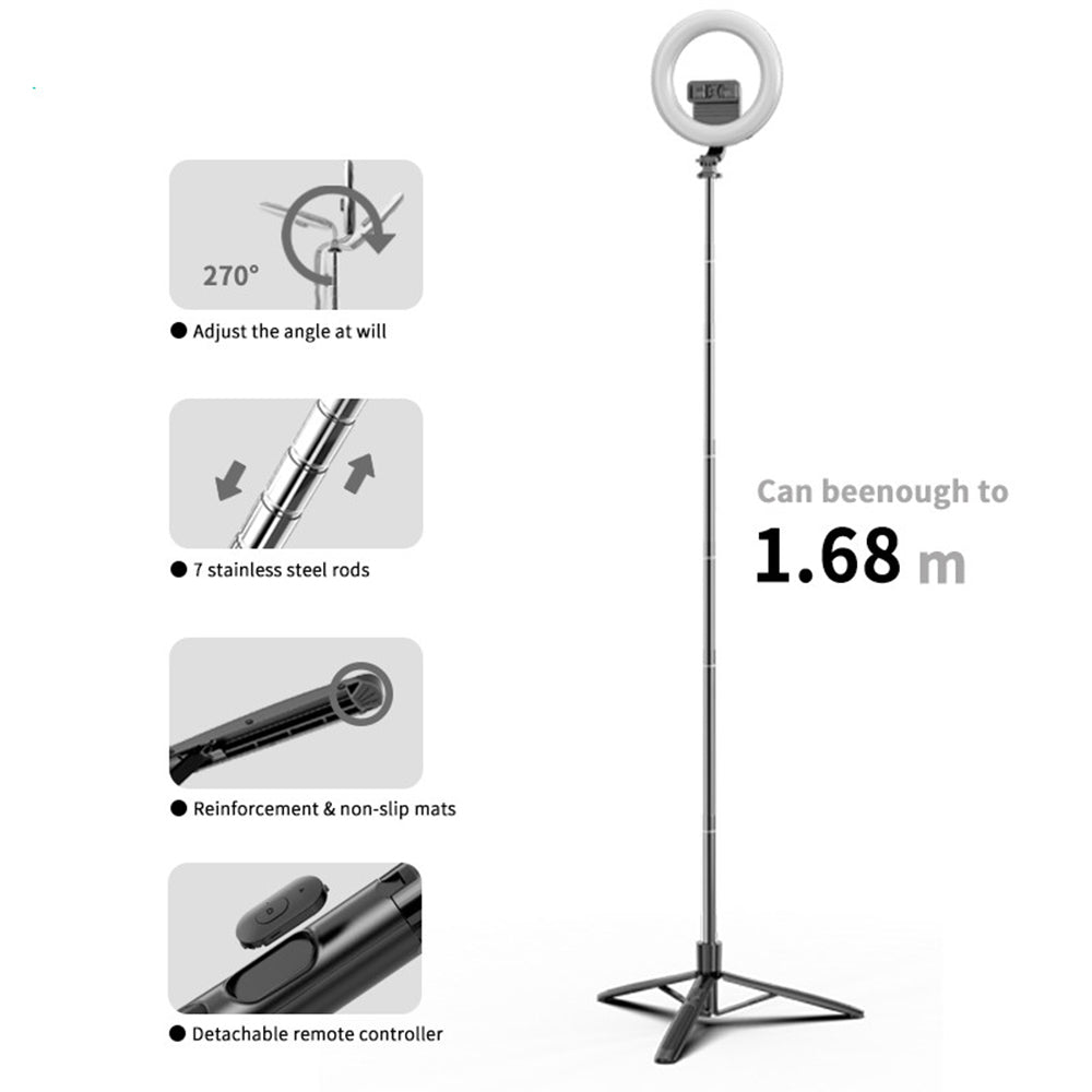 Selfie Stick Bluetooth Techsuit Q05s, Παγκόσμιος, Μαύρο