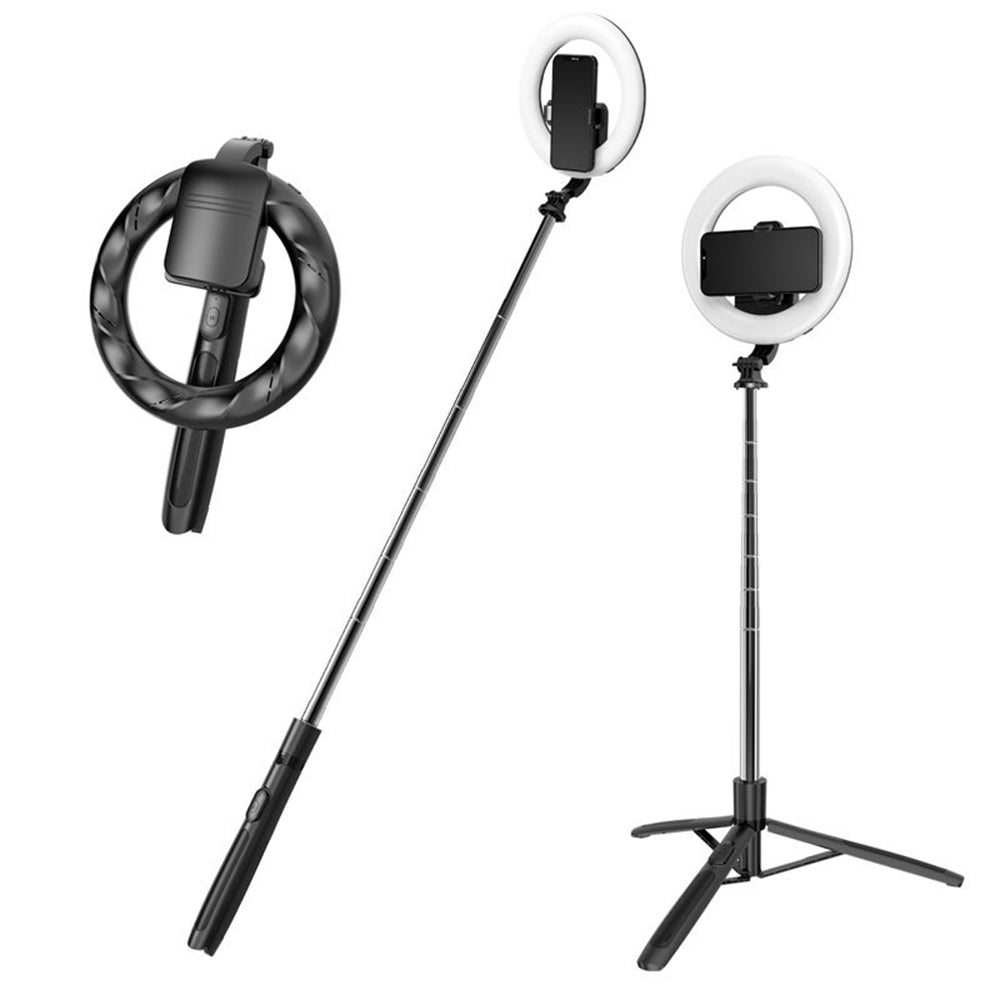 Selfie Stick Bluetooth Techsuit Q05s, Παγκόσμιος, Μαύρο