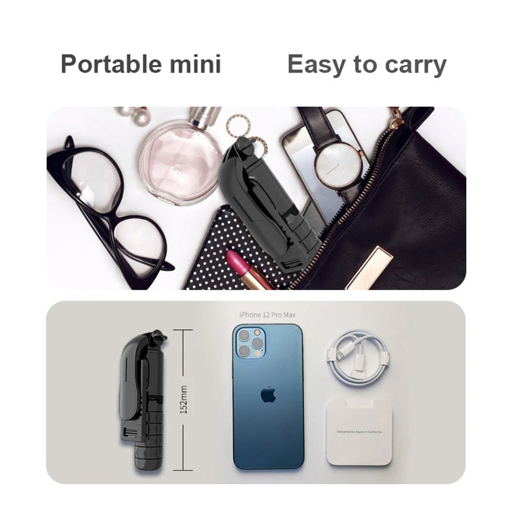 Selfie Stick Bluetooth Techsuit Q11s, Παγκόσμιος, Μαύρο