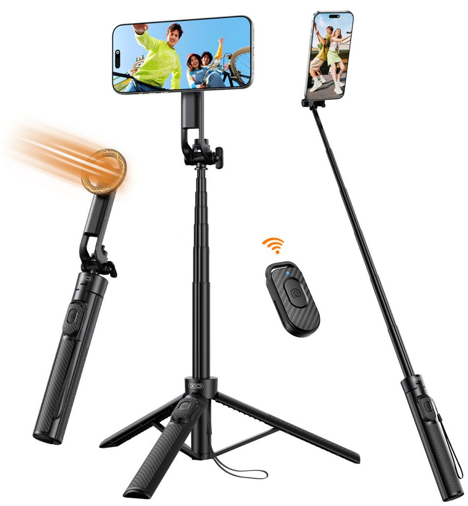 Selfie Stick Bluetooth XO Design SS30, Universal, Μαύρο
