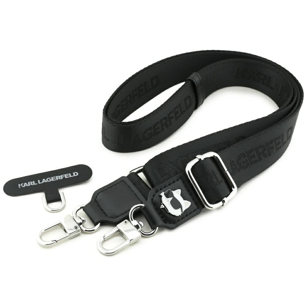 Κορδόνι Τηλεφώνου Karl Lagerfeld Choupette Metal Logo, Μαύρο