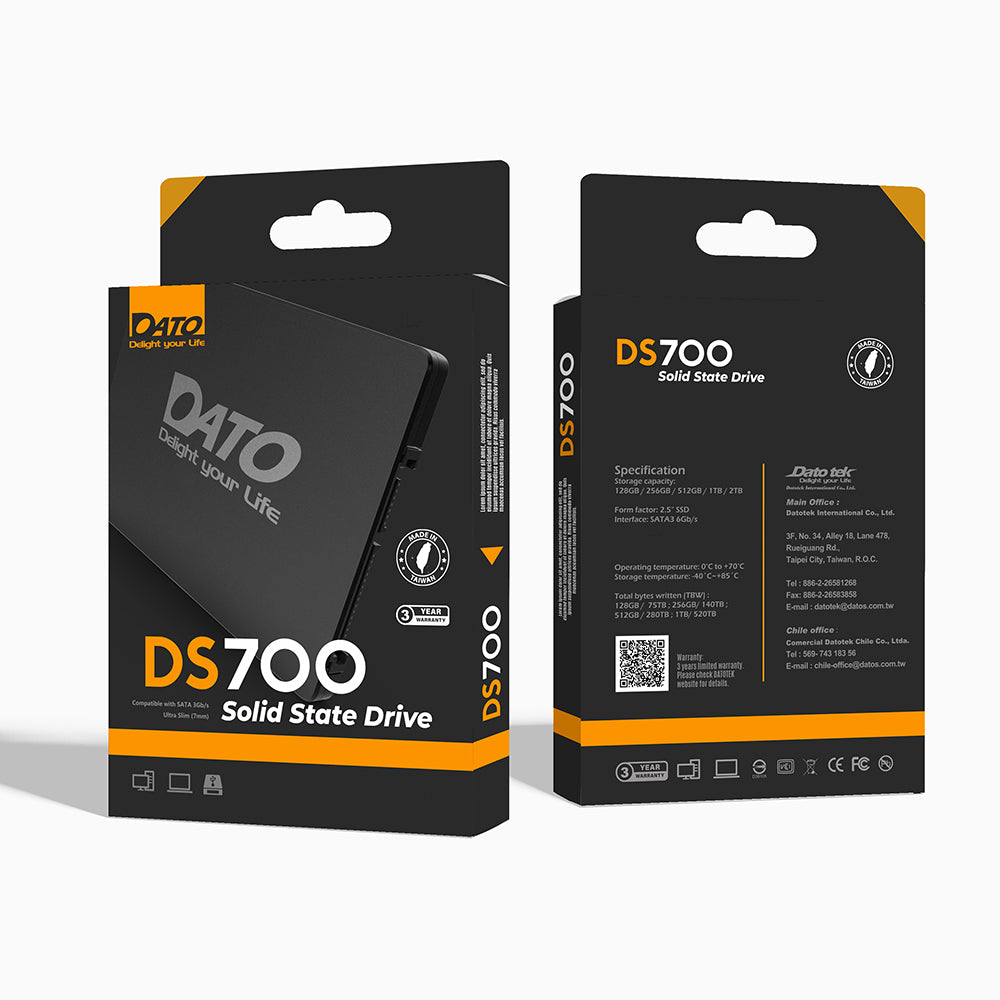 Solid State Drive (SSD) Dato DS700, 4TB, 2.5inch, SATA III, Μαύρο DS700SSD-4TB