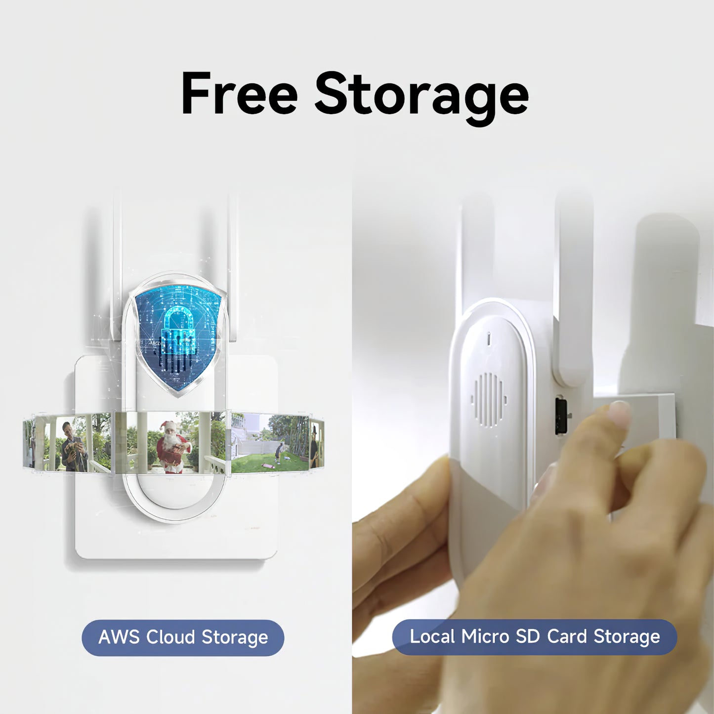 iMILAB Doorbell, Wi-Fi, 2.5K CMSXJ33A + CMSXJ33B