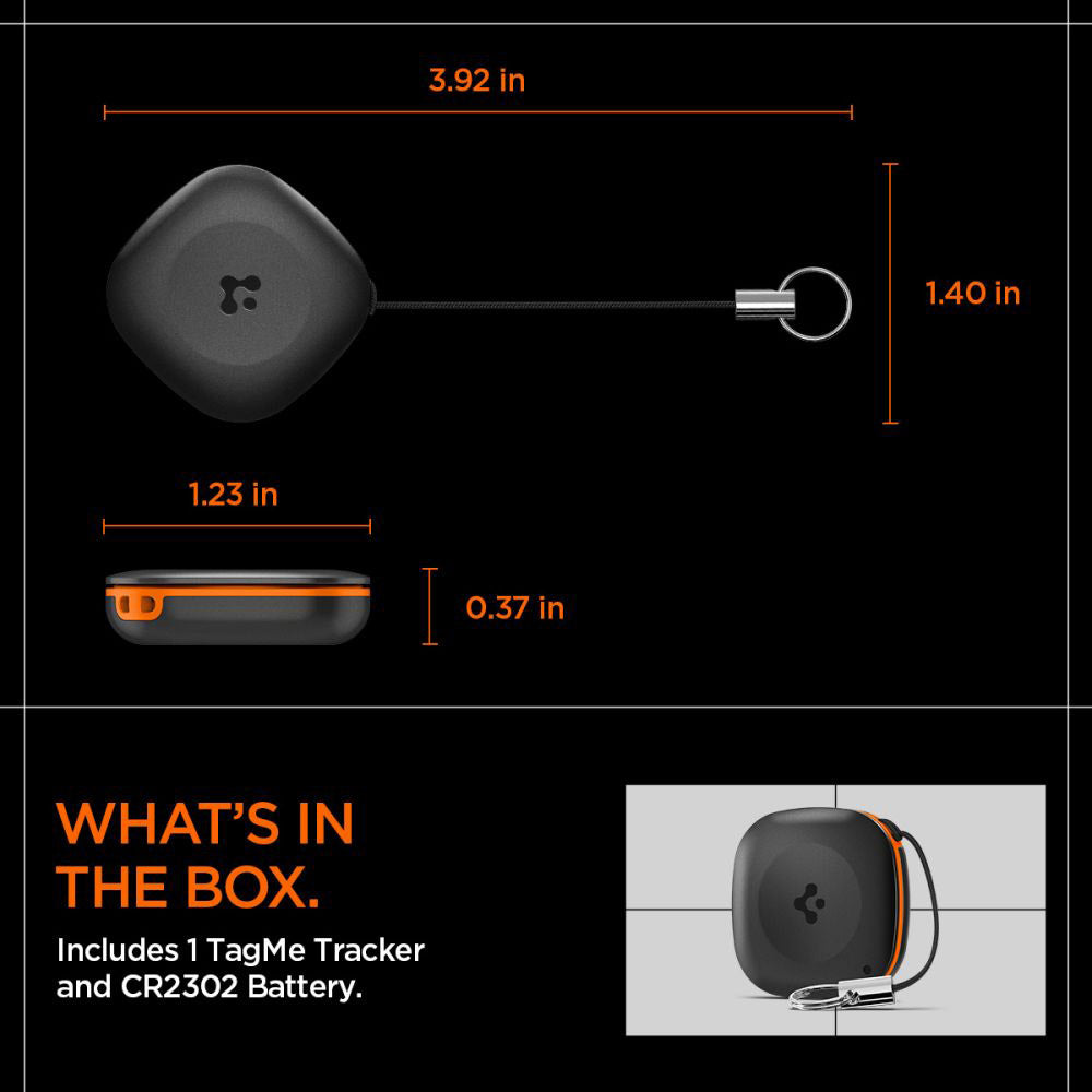 Spigen SmartTag TagMe για τη σειρά iOS, Μαύρο
