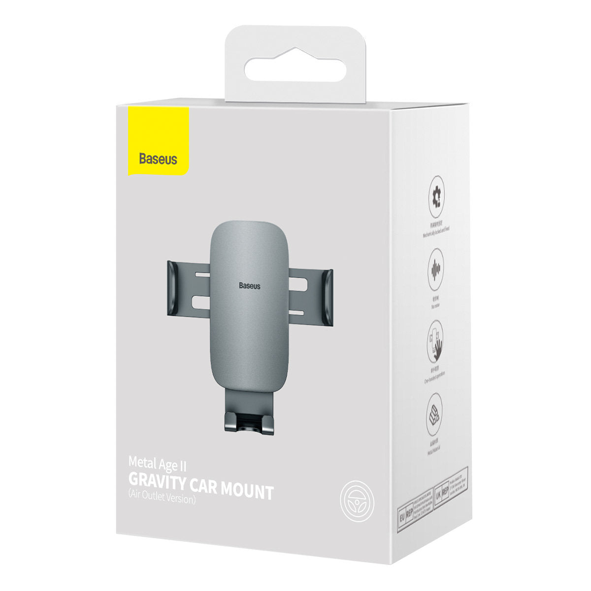 Βάση Αυτοκινήτου Baseus Metal Age II, 4.7inch - 6.7inch, Γκρι SUJS000013