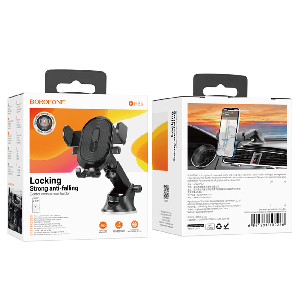 Βάση Αυτοκινήτου Borofone BH85 Experience, 4.7inch - 7inch, Μαύρο