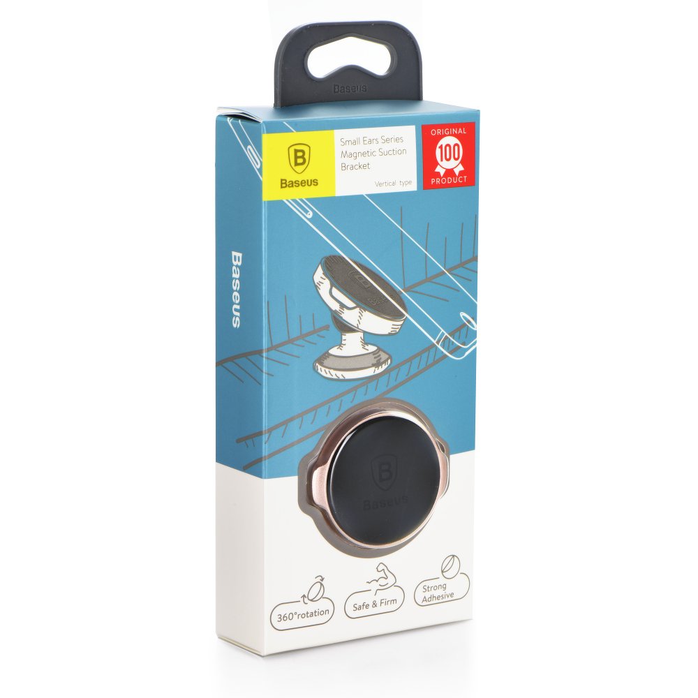 Βάση Αυτοκινήτου Μαγνητική Baseus Small Ears Bracket, Παγκόσμια, Μαύρη SUER-B01
