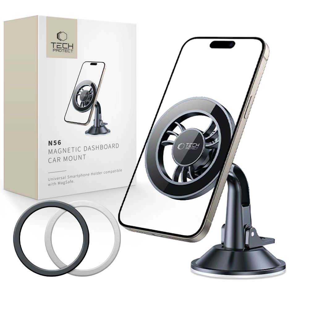 Μαγνητική Βάση Αυτοκινήτου Tech-Protect N56 Dash, Παγκόσμια, Μαύρη