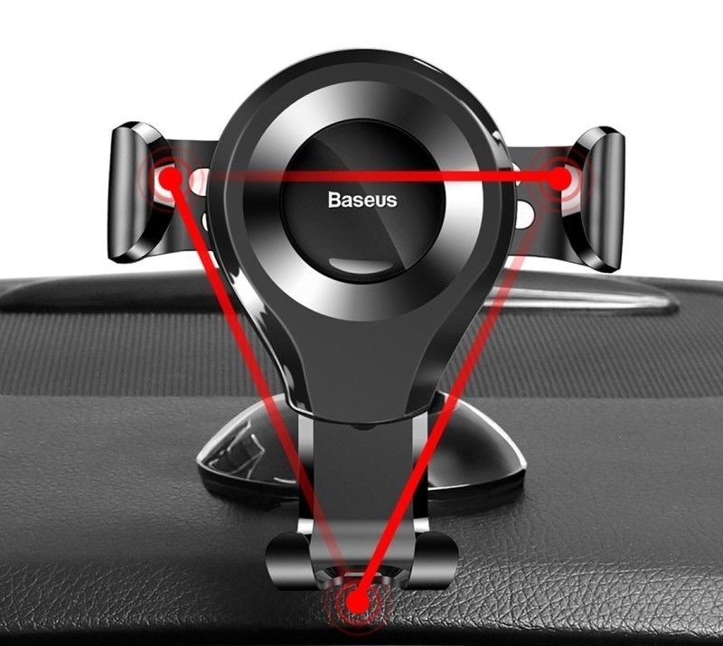 Βάση Αυτοκινήτου Baseus Osculum Gravity, Παγκόσμια, SUYL-XP01 Μαύρη