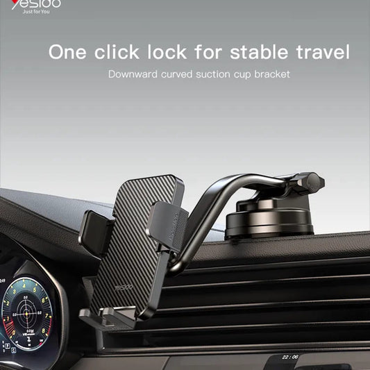 Βάση Αυτοκινήτου Yesido C172, 4inch - 7inch, Μαύρη