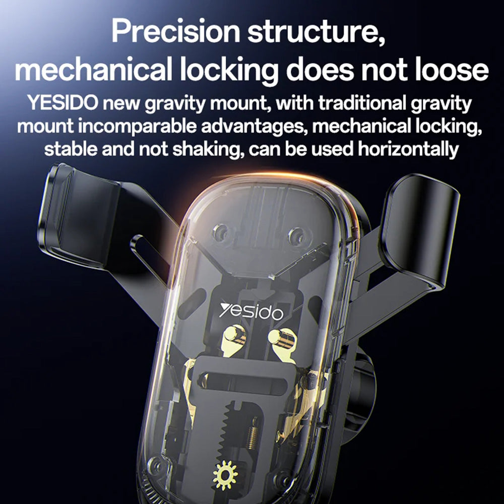 Βάση Αυτοκινήτου Yesido C247, 4.7inch - 7.2inch, Μαύρο