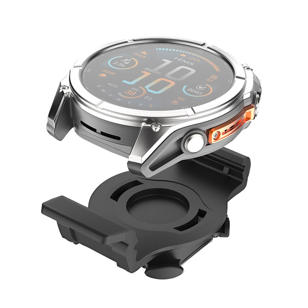 Βάση Ποδηλάτου Fixed για Garmin Watch 22mm / Edge Computer, Μαύρο