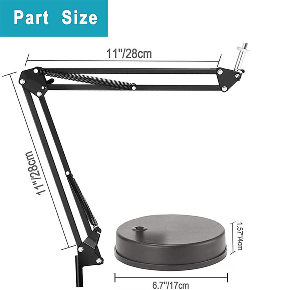 Βάση Γραφείου 1/4inch Techsuit GT6 για Κάμερα / Μικρόφωνο, Μαύρη