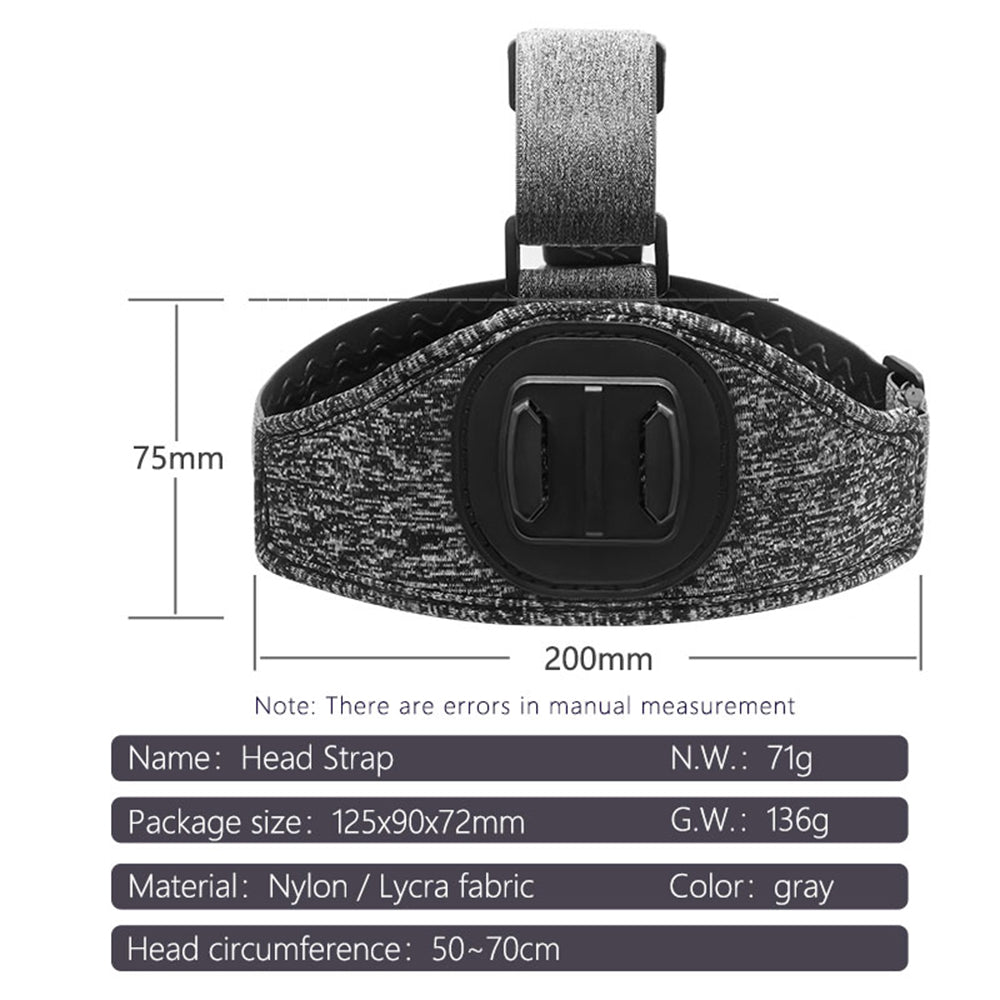 Βάση Κεφαλής Κάμερας Αθλητικής Techsuit JX-003 για GoPro Series, Γκρι