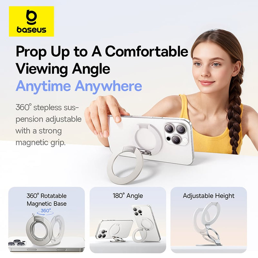 Baseus MagPro 3 Universal Ring Holder, White S0TY002131