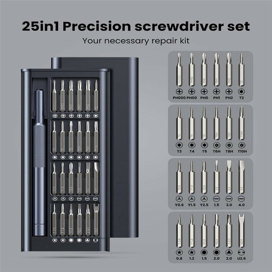 Axth Screwdriver, 25in1, Gray