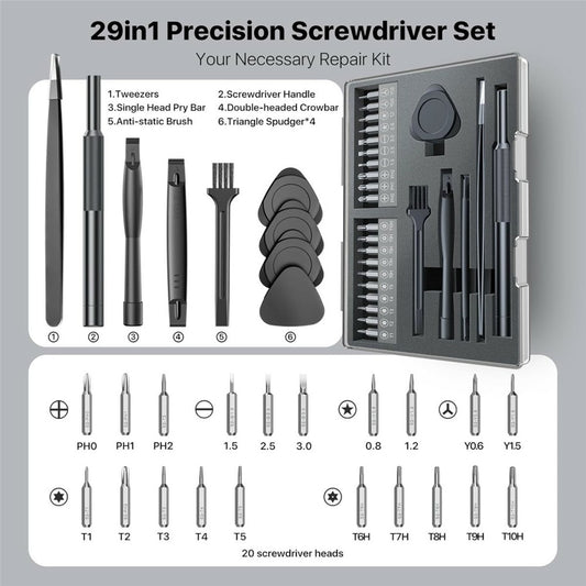 Axth Screwdriver, 29in1, Gray