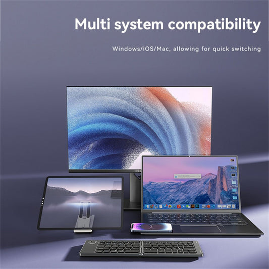 Πτυσσόμενο Πληκτρολόγιο Bluetooth Yesido KB27, Μαύρο