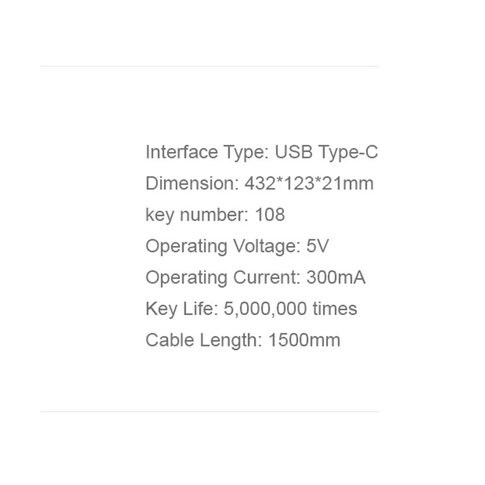 Πληκτρολόγιο Wired USB HAVIT KB252, USB-C, 1.5m, Μαύρο