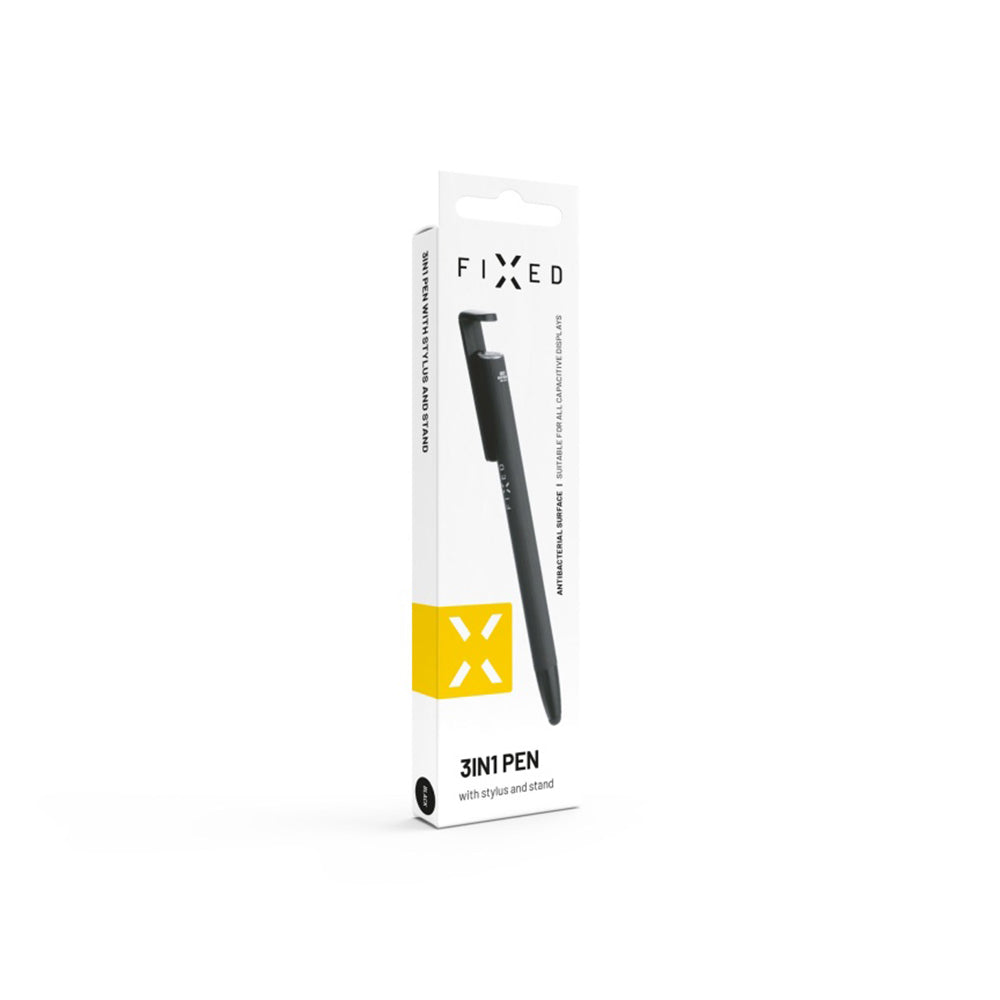 Touch Pen Fixed, 3in1, Μαύρο