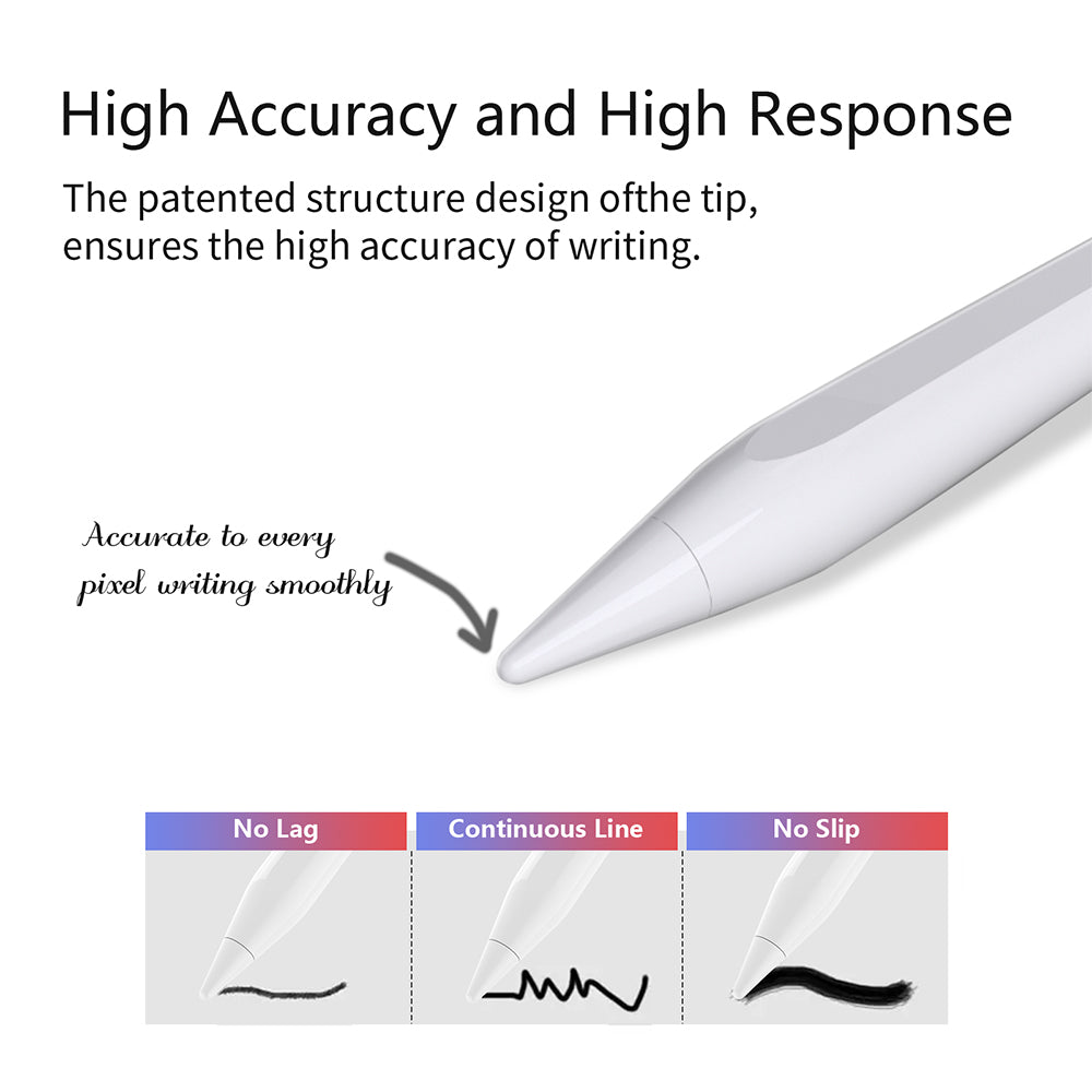 Touch Pen Techsuit AC10-CP για Apple iPad, Ενεργή Έκδοση, Λευκό
