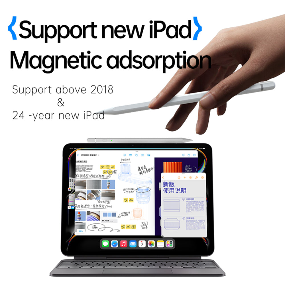 Touch Pen Techsuit AP01 Pro για Apple iPad, Ενεργή Έκδοση, Λευκό