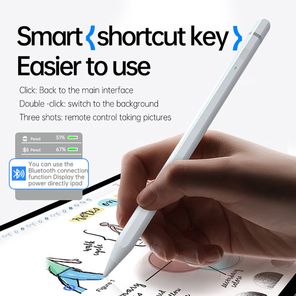 Touch Pen Techsuit AP01 Pro για Apple iPad, Ενεργή Έκδοση, Λευκό