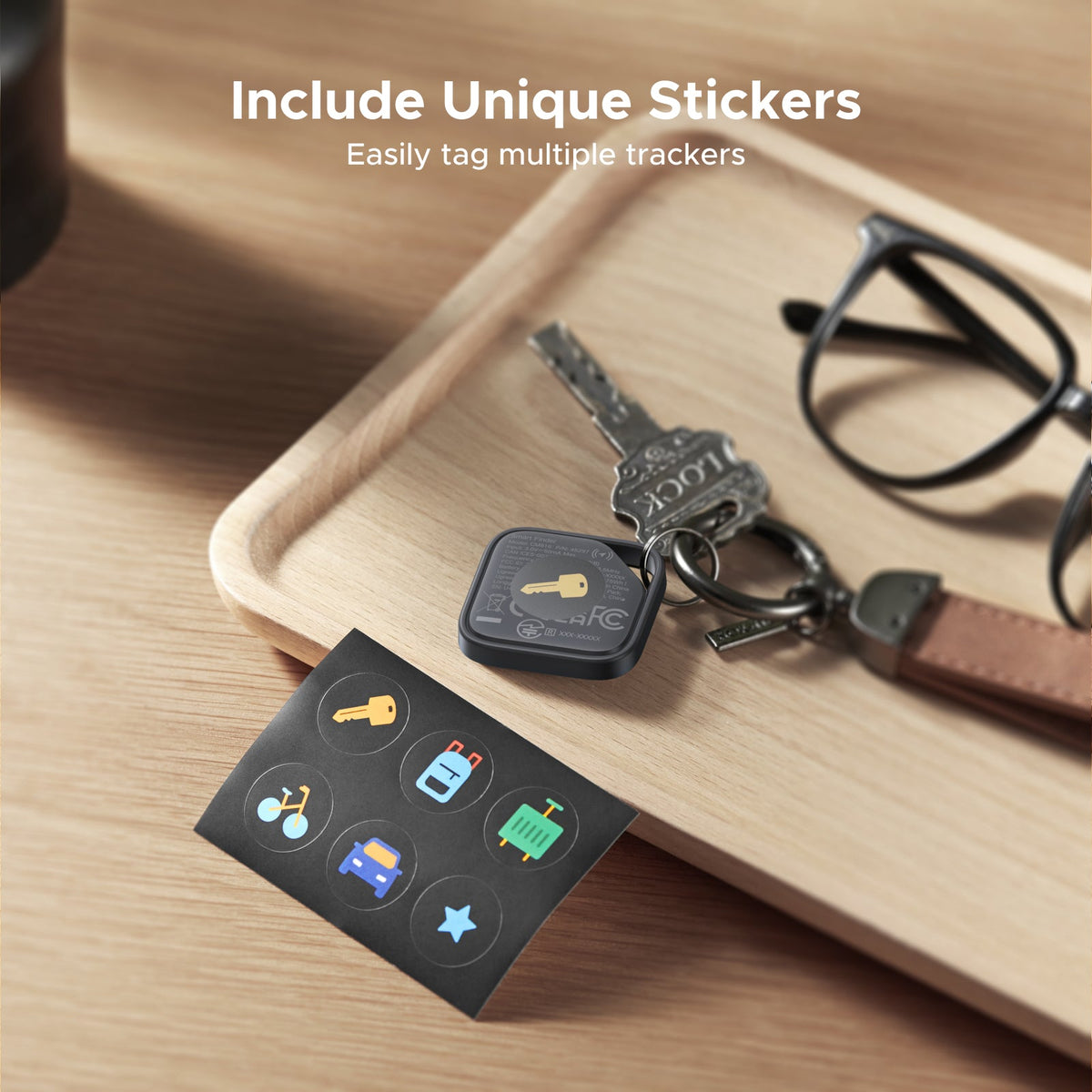 UGREEN SmartTag Pro Smart CM916 (75646P) για iOS / Android Series, Σετ 4 τεμάχια, Μαύρο