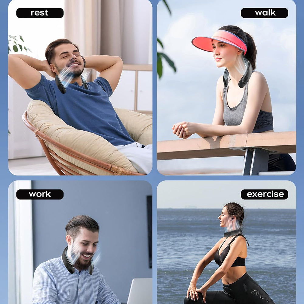 Φορητός Ανεμιστήρας Techsuit S8, Λευκός