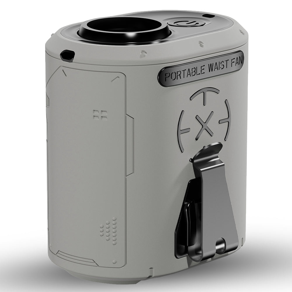 Φορητός Ανεμιστήρας Techsuit Z14 με εξωτερική μπαταρία 5000mAh, Γκρι