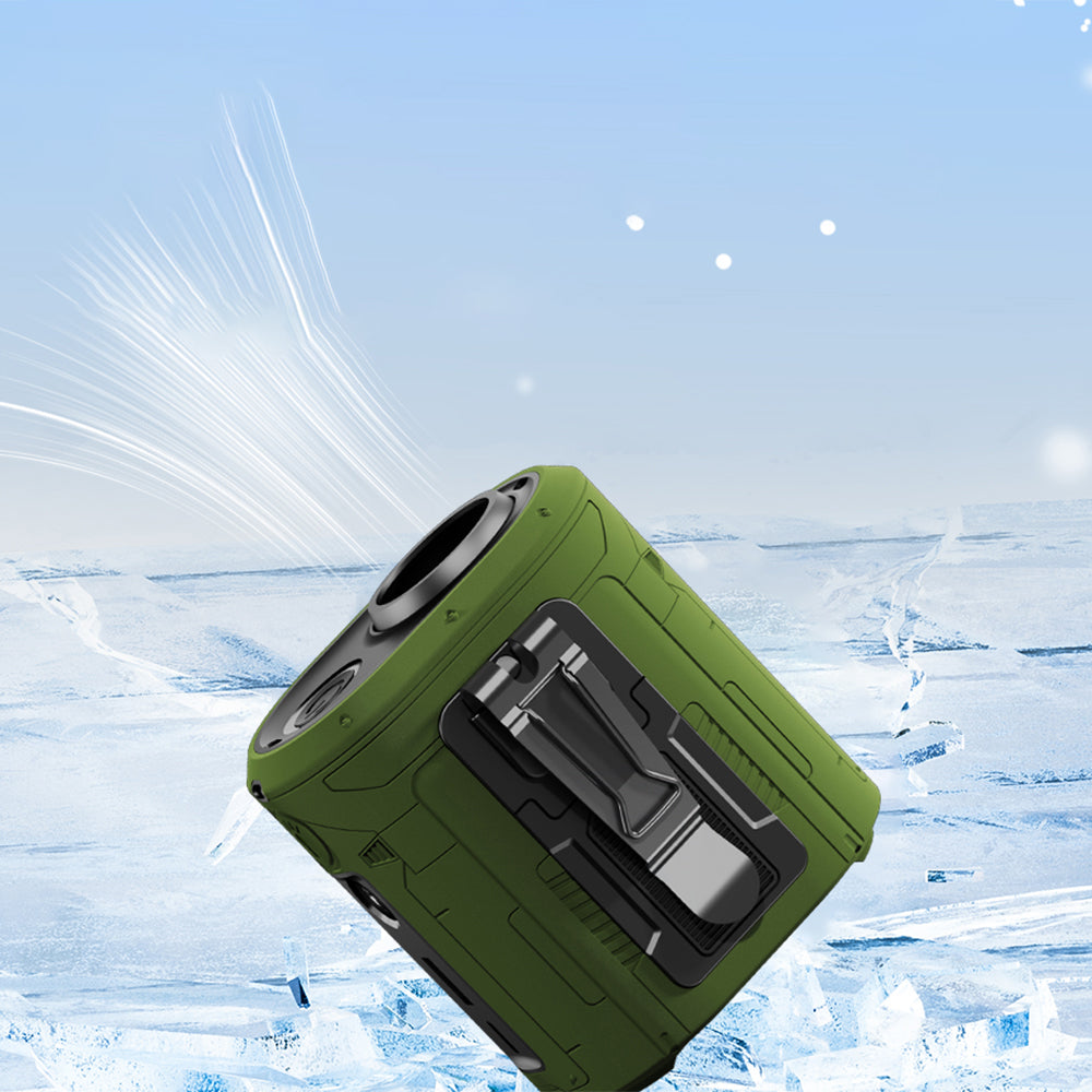 Φορητός Ανεμιστήρας Techsuit Z14 με εξωτερική μπαταρία 5000mAh, Πορτοκαλί