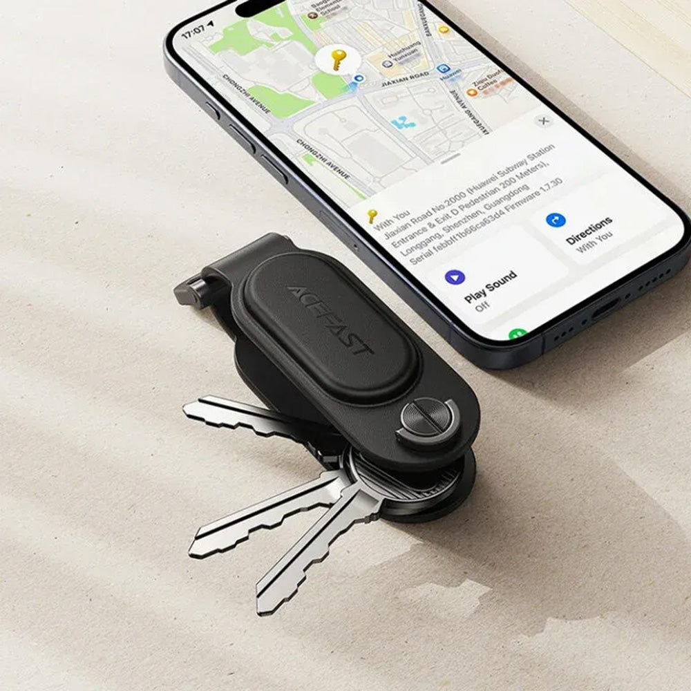 Acefast SmartTag Keychain SS για σειρές iOS, Μαύρο