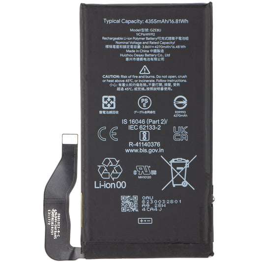 Μπαταρία Google Pixel 7, GZE8U, Service Pack G949-00338-01