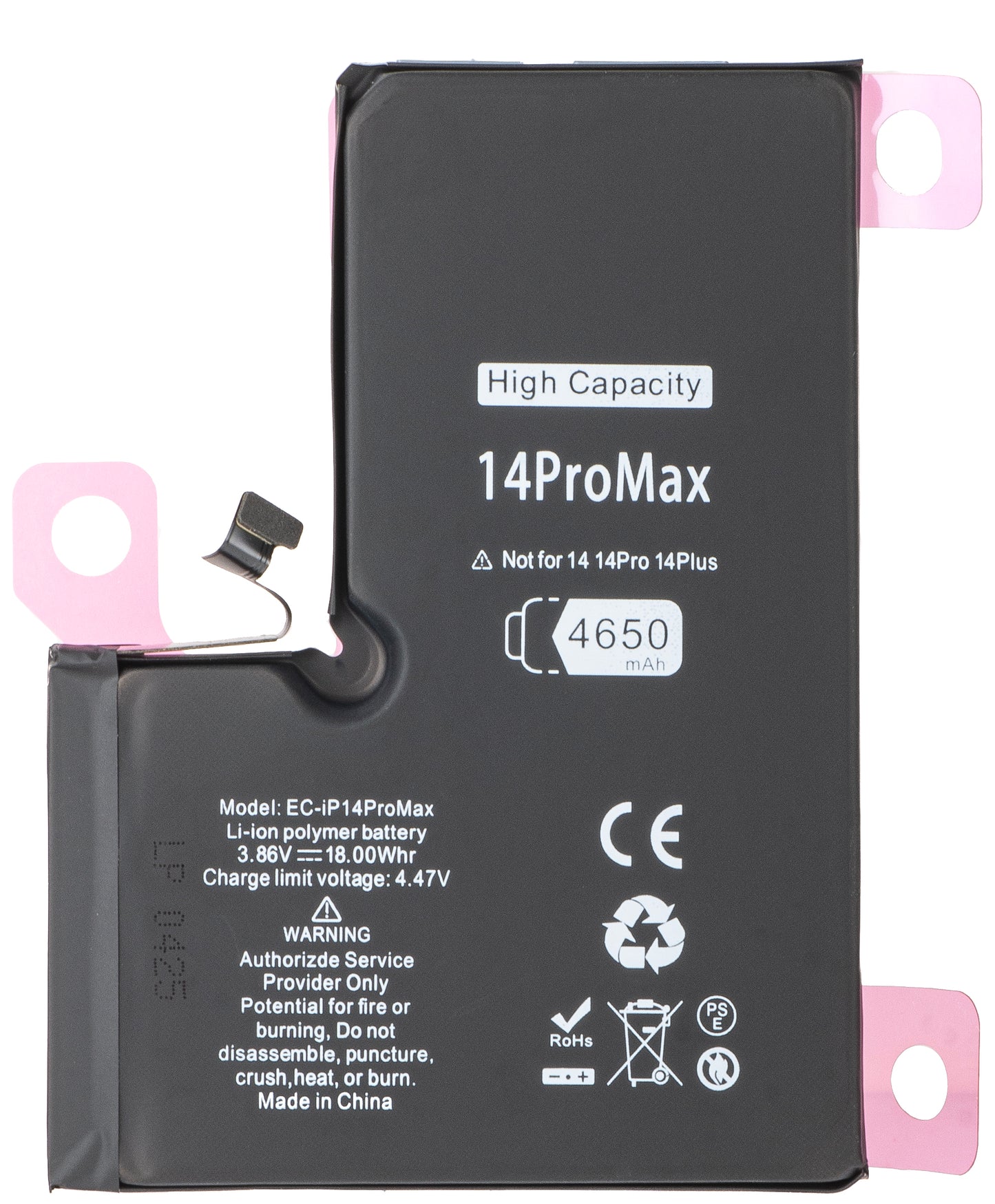 Μπαταρία για Apple iPhone 14 Pro Max, Υψηλής Χωρητικότητας