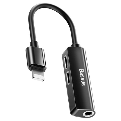 Αντάπτορας Ήχου Lightning - Lightning / 3.5mm Baseus L52, Μαύρος CALL52-01