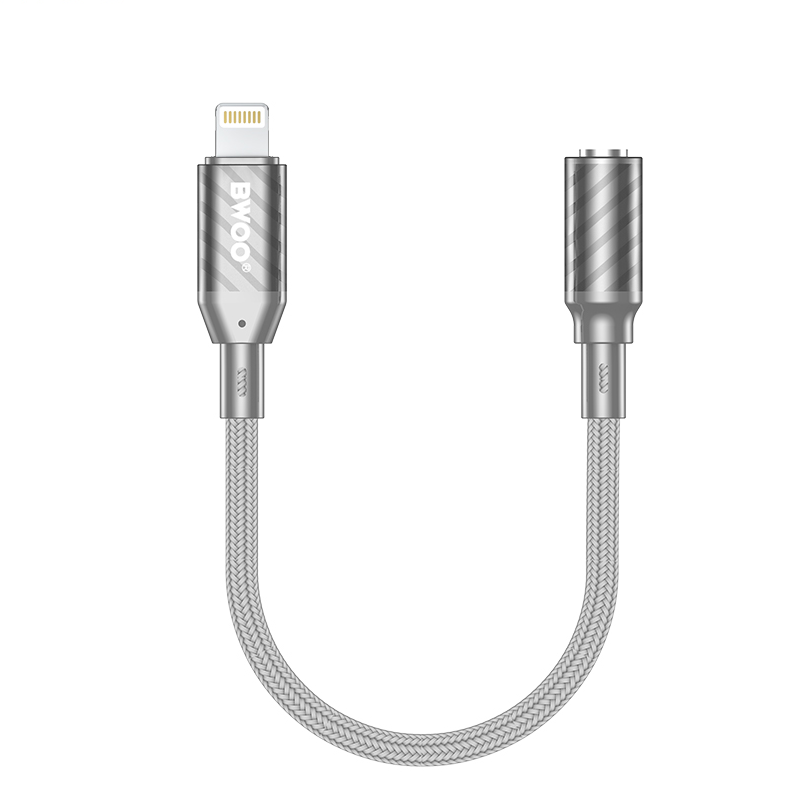 Lightning Audio Adapter - 3.5mm BWOO BZ66, Gray