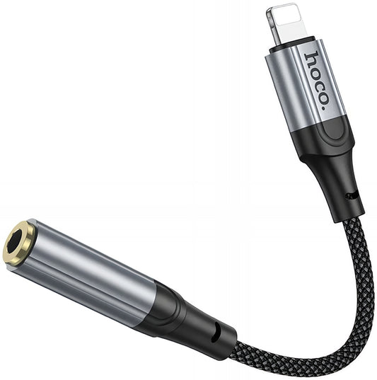 Προσαρμογέας Ήχου Lightning - 3.5mm HOCO LS36A, Γκρι