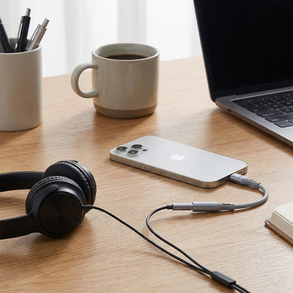 Προσαρμογέας Ήχου Lightning - 3.5mm Techsuit AC2 SoundFlex, Γκρι