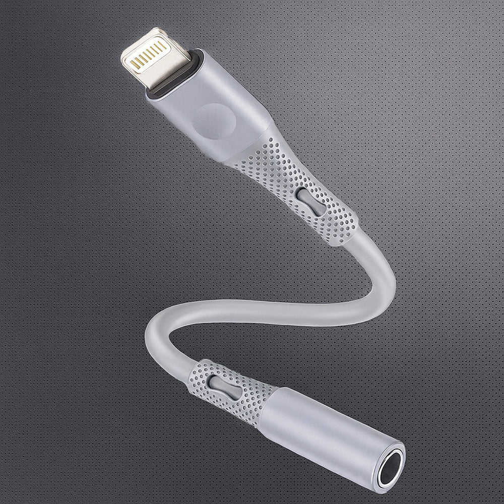 Προσαρμογέας Ήχου Lightning - 3.5mm Techsuit AC2 SoundFlex, Γκρι