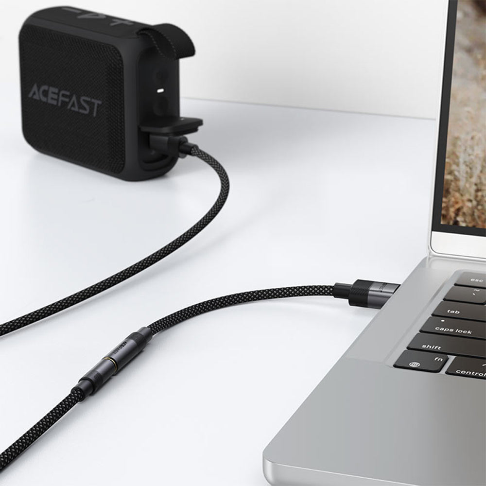 Προσαρμογέας Ήχου Acefast J13, USB-A - 3.5mm, Μαύρο