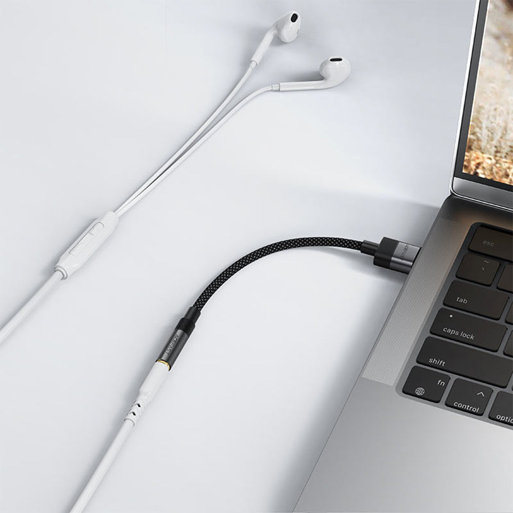 Προσαρμογέας Ήχου Acefast J13, USB-A - 3.5mm, Μαύρο