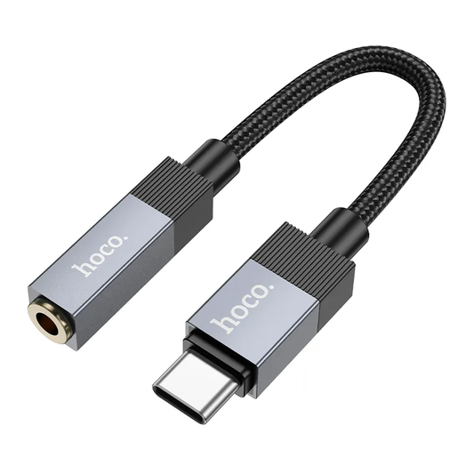 Προσαρμογέας Ήχου USB-C - 3.5mm HOCO UPA32C, Μαύρο