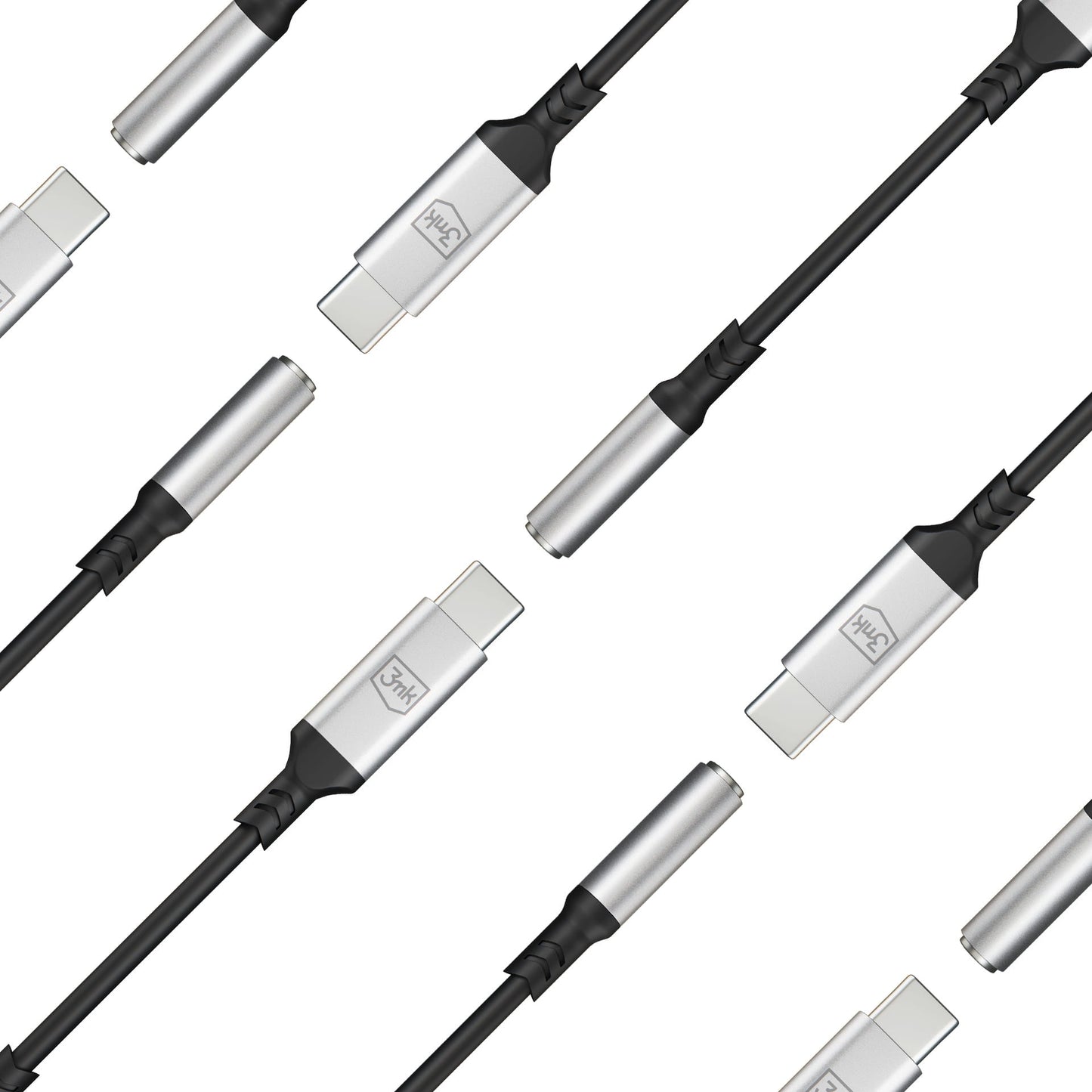 USB-C Audio Adapter - 3.5mm 3MK, Silver