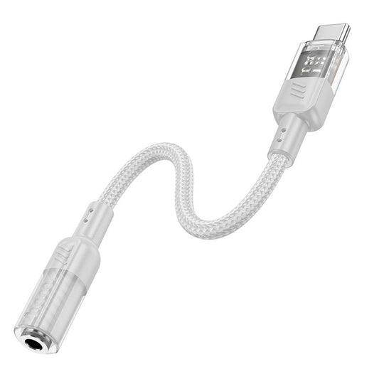Προσαρμογέας ήχου USB-C - 3.5mm HOCO LS37, γκρι