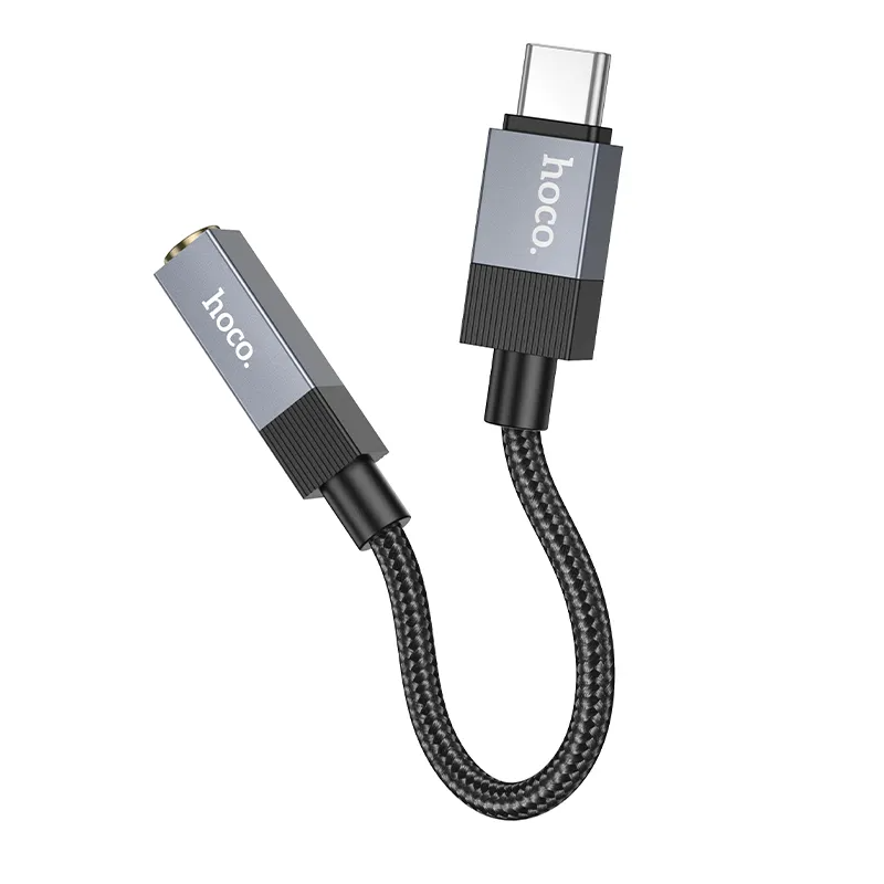 Προσαρμογέας Ήχου USB-C - 3.5mm HOCO UPA32C, Μαύρο