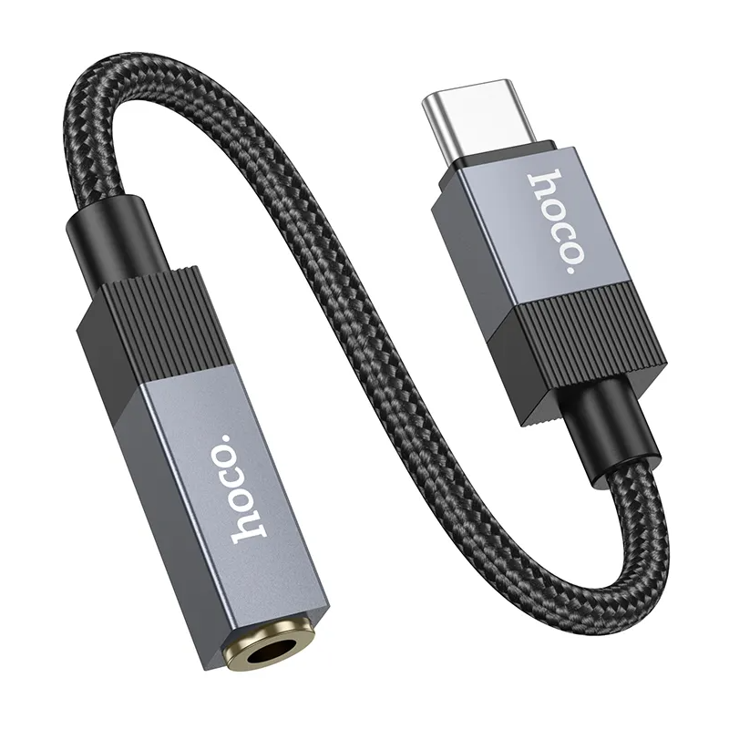 Προσαρμογέας Ήχου USB-C - 3.5mm HOCO UPA32C, Μαύρο