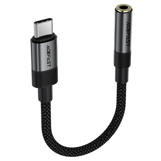Προσαρμογέας Ήχου USB-C - 3.5mm Acefast J12, Μαύρο